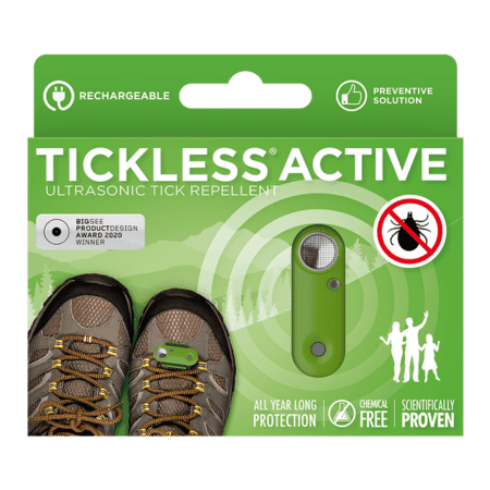 TICKLESS Active nabíjací ultrazvukový odpudzovač kliešťov pre ľudí green 1 ks