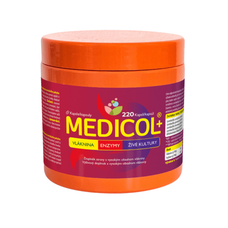 MEDICOL Plus - vláknina, enzýmy, živé kultúry 220cps