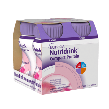 NUTRIDRINK Compact protein jahoda 4 x 125 ml kúpite na Benulekaren.sk
