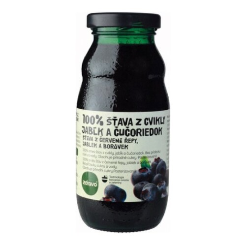 Zdravo 100% ŠŤAVA Z CVIKLY, JABĹK A ČUČORIEDOK 200 ml kúpite na Benulekaren.sk