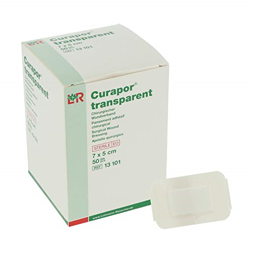CURAPOR KRYTIE NA RANY TRANSPARENT 7x5cm sterilné, vodeodolné 50ks kúpite na Benulekaren.sk