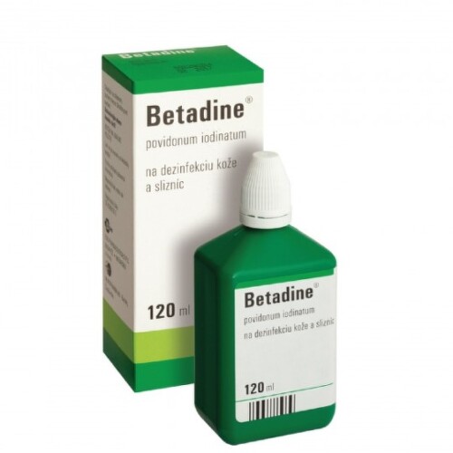 Betadine Betadine 100mg/ml dezinfekčný roztok na čistenie a dezinfekciu kože a slizníc 120 ml kúpite na Benulekaren.sk