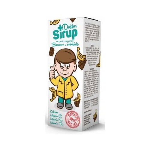 Doktor Sirup kalciový sirup s príchuťou banánov v čokoláde 100 ml kúpite na Benulekaren.sk
