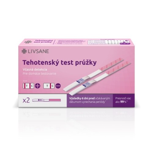 LIVSANE Tehotenský test prúžky 2 kusy