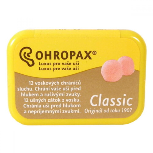 OHROPAX CLASSIC Ušné vložky, v krabičke 1x12 ks kúpite na Benulekaren.sk
