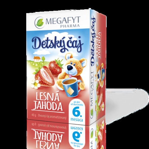 MEGAFYT Detský čaj lesná jahoda 20 x 2 g