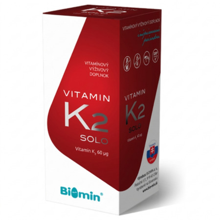 BIOMIN Vitamín K2 solo 30+15 ks zadarmo 45 kapsúl
