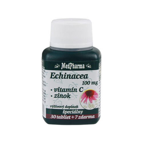 E-shop MEDPHARMA Echinacea 100 mg, vitamín C, zinok 30 + 7 tabliet ZADARMO