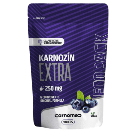 CARNOMED Karnozín extra 250 mg ecopack 180 kapsúl