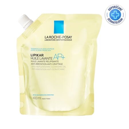 LA ROCHE-POSAY Lipikar olej AP+ náhradná náplň 400 ml
