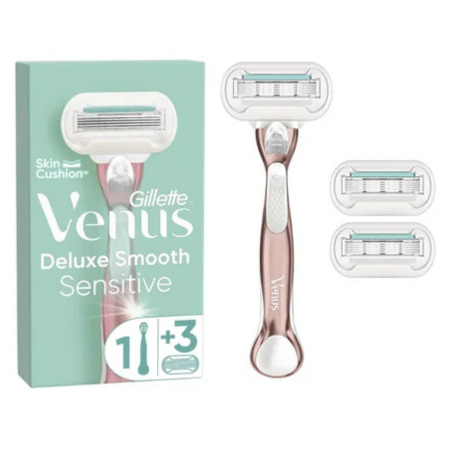 GILLETTE Venus deluxe smooth sensitive rosegold set