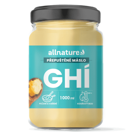 ALLNATURE Ghí 100% maslový tuk 1000 ml