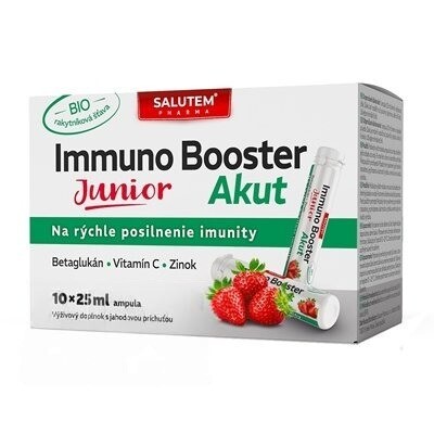 Immuno Booster Akut Junior SALUTEM jahoda 10x25 ml