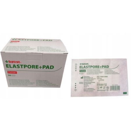 BATIST ELASTPORE+PAD sterilné krytie 5 cm x 7 cm 50 ks