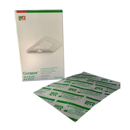 Curapor CURAPOR KRYTIE NA RANY S VANKÚŠIKOM 10x8 cm chirurgické, samolepiace, sterilné 1 ks