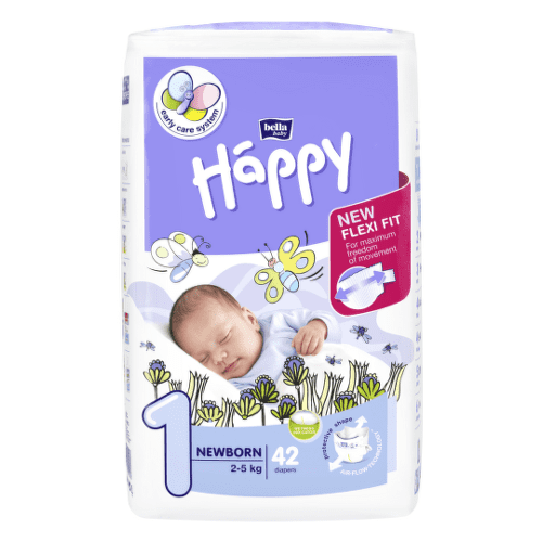 E-shop HAPPY Newborn detské plienkové nohavičky 2-5 kg 42 kusov
