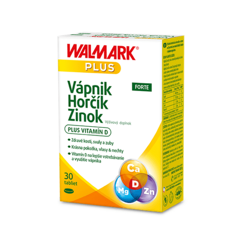 WALMARK Vápnik horčík zinok Forte 30 tabliet