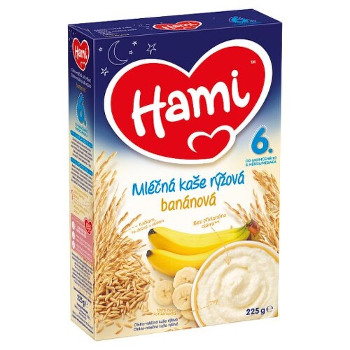 E-shop HAMI Mliečna kaša ryžová banánová 225 g