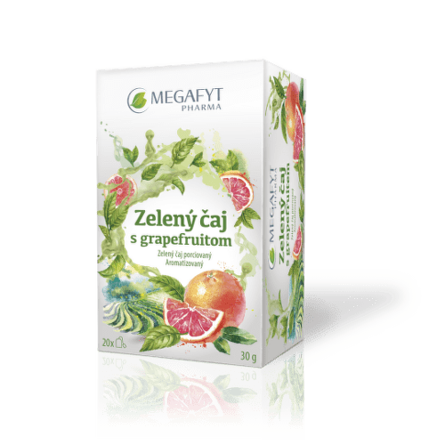 MEGAFYT Zelený čaj s grapefruitom 20x1,5 g