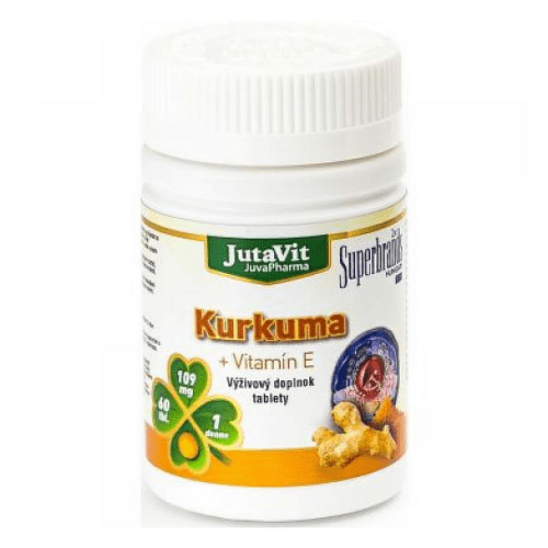 E-shop JUTAVIT Kurkuma + vitamín E 60 tabliet