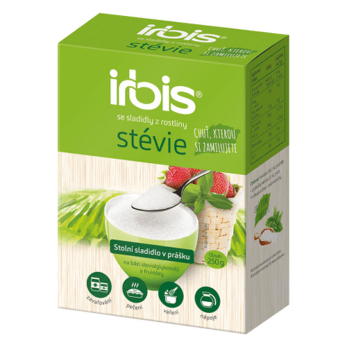 E-shop IRBIS Stévia práškové stolové sladidlo 250 g