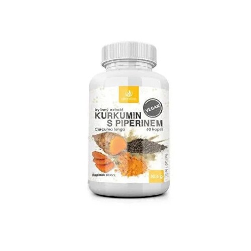 E-shop ALLNATURE Kurkumín s piperínom bylinný extrakt 60 kapsúl