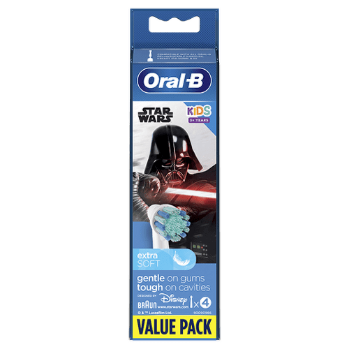 ORAL-B Kids Star wars extra soft čistiace náhradné hlavice 4 ks