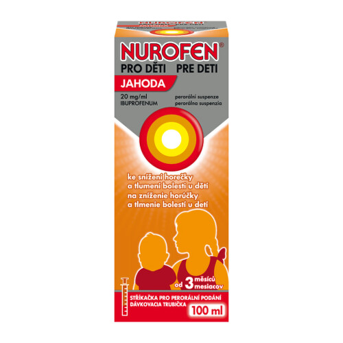 E-shop NUROFEN Sirup pre deti s príchuťou jahoda 100 ml