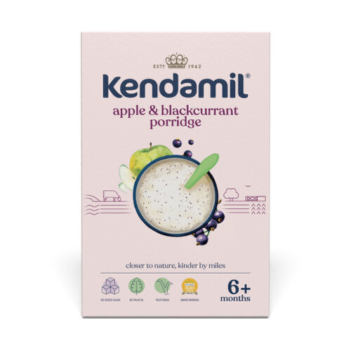 E-shop KENDAMIL Mliečna kaša jablko čierne ríbezle 150 g