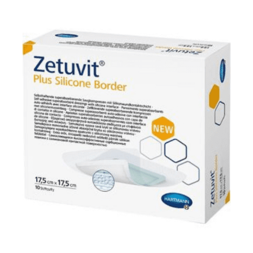 E-shop ZETUVIT Plus silicone border kompres sterilný 17,5 x 17,5 cm 10 ks