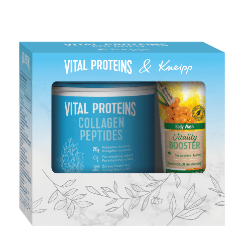 E-shop VITAL Proteins + kneipp darčekové balenie collagen peptides prášok + vitality booster sprchový gél set