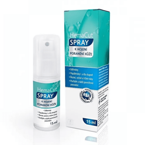 E-shop HEMACUT Spray sprej na hojenie poranení kože 15 ml