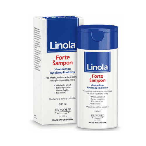 E-shop LINOLA Forte šampón na suchú a svrbivú pokožku hlavy s kyselinou linolovou 200 ml