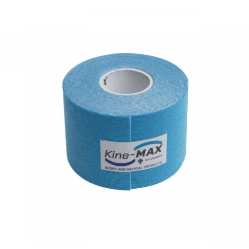E-shop KINE-MAX Super-pro cotton kinesiology tape modrá tejpovacia páska 5 cm x 5 m 1 ks