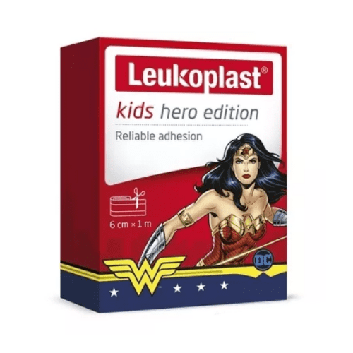 E-shop LEUKOPLAST Kids hero náplasť na rany 6 cm x 1 m pás 1 ks