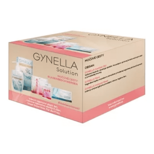 E-shop GYNELLA Solution močové cesty cystilab vrecká 30 x 4 g + flora čapíky + silver foam 50 ml + intimate wash 200 ml Set