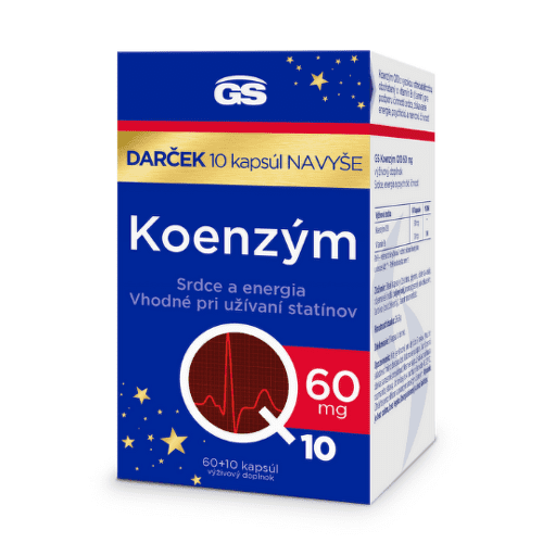 E-shop GS Koenzým Q10 60 mg darček 2023 70 kapsúl