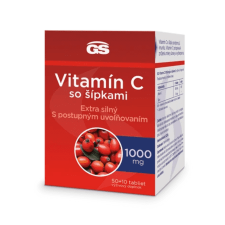 GS Vitamín C 1000 mg so šípkami 50 + 10 tabliet