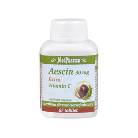 E-shop MEDPHARMA Aescin 30 mg extra vitamín C 67 tabliet