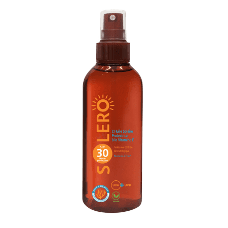 SOLERO SPF30 ochranný opaľovací olej v spreji + vitamín E 150 ml