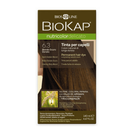 E-shop BIOKAP Nutricolor delicato farba na vlasy 6.30 blond zlatý tmavý 140 ml