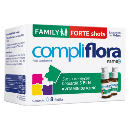 E-shop COMPLIFLORA Family forte shots broskyňa 8 x 10 ml