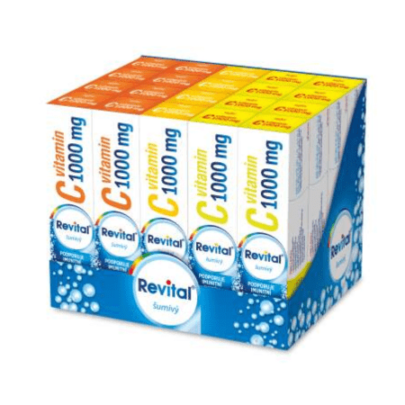 E-shop REVITAL Vitamín C 1000 mg šumivý mix box 2 príchute set