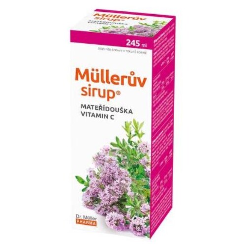 MÜLLEROV Sirup s materinou dúškou a vitamínom C 245 ml