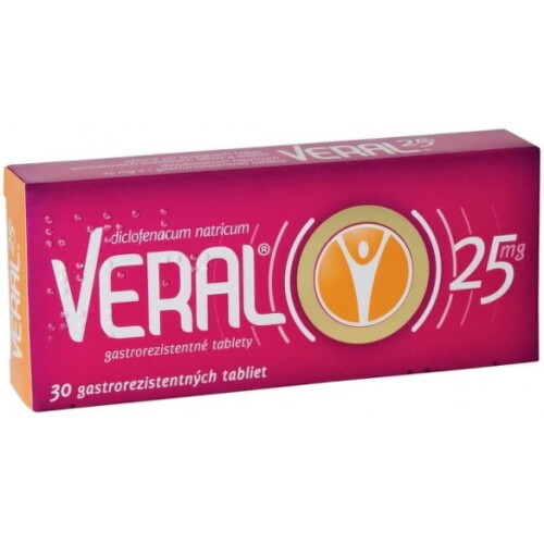VERAL na bolest a zápal 30 tabliet kúpite na Benulekaren.sk