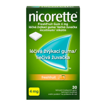 NICORETTE Freshfruit gum 4 mg 30 žuvačiek