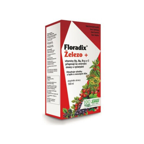 Salus Floradix Železo+ sirup na podporu krvotvorby 500 ml kúpite na Benulekaren.sk