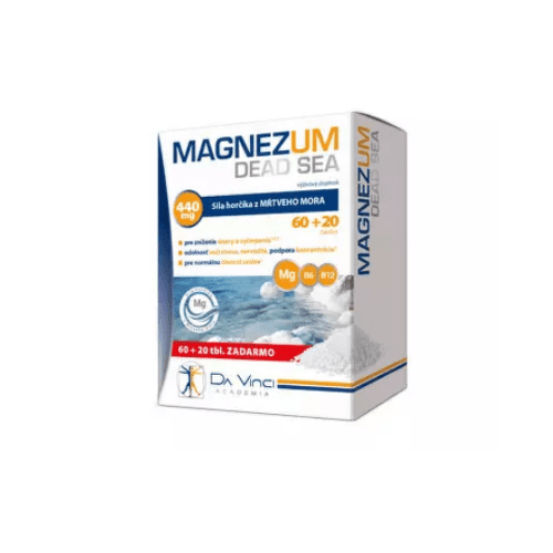 MAGNEZUM Dead sea da vinci 60 + 20 zadarmo 80 tabliet