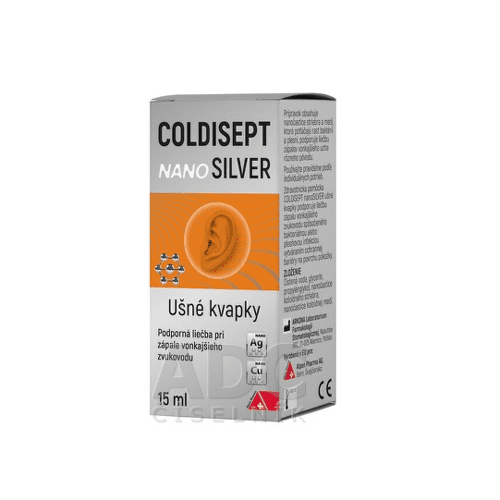 Coldisept nanoSilver ušné kvapky 15ml kúpite na Benulekaren.sk