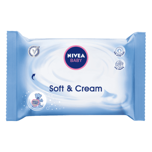 NIVEA BABY Čistiace obrúsky soft & cream 63 kusov